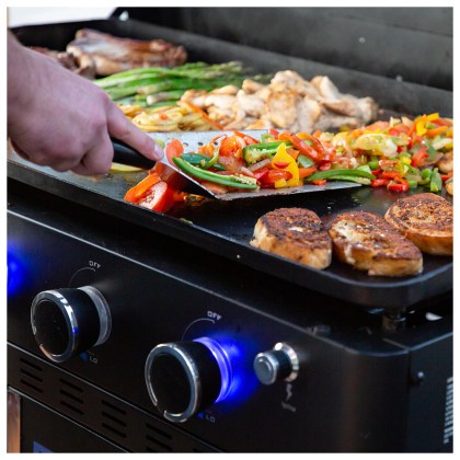 Pit Boss Portable Gas Ultimate Plancha 5 Burner with Cart 30mb with Manifold kit