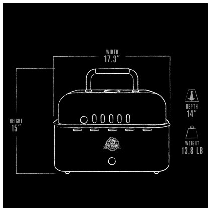 Pit Boss Portable Charcoal Grill PBCSL200