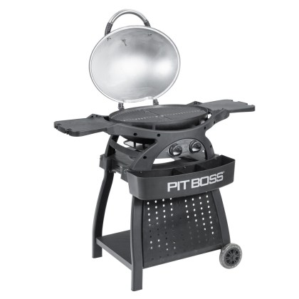 Pit Boss Portable Gas Grill Sportsman 2 Grey with Cart Promotion