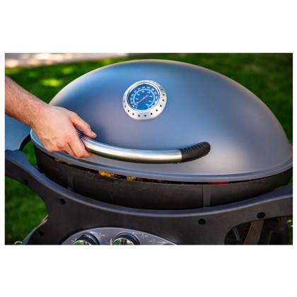 Pit Boss Portable Gas Grill Sportsman 3 Grey  (30mb, w/ manifold kit)