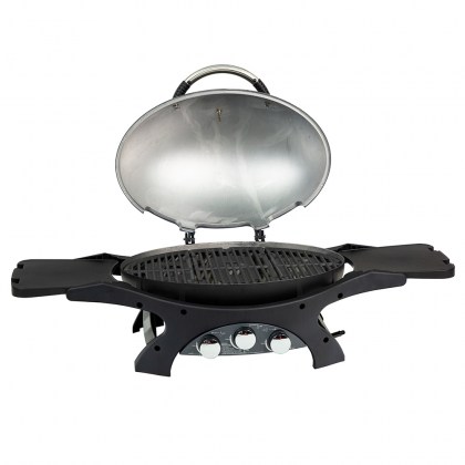 Pit Boss Portable Gas Grill Sportsman 3 Grey  (30mb, w/ manifold kit)