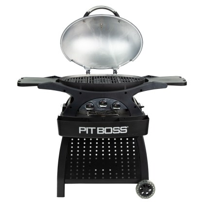 Pit Boss Portable Gas Grill Sportsman 3 Grey with Cart Promotion