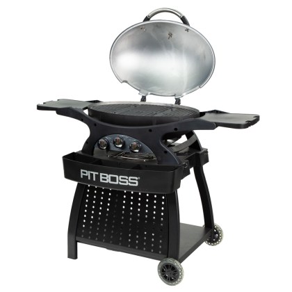 Pit Boss Portable Gas Grill Sportsman 3 Grey with Cart Promotion