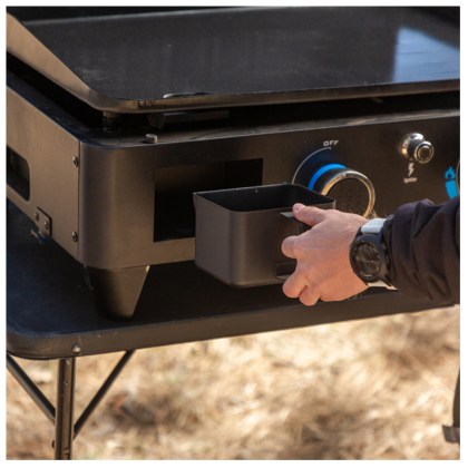 Pit Boss Portable Gas Ultimate Plancha:  2 Burner with Cart 30mb, with Manifold kit