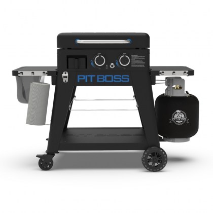 Pit Boss Portable Gas Ultimate Plancha:  2 Burner with Cart (30mb, with Manifold kit)