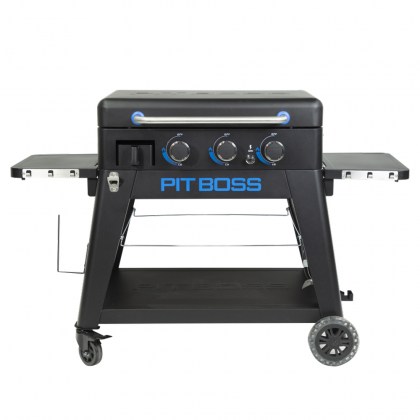 Pit Boss Portable Gas Ultimate Plancha:  3 Burner with Cart (30mb, with Manifold kit)