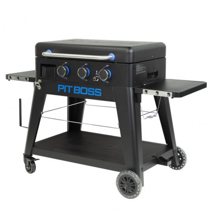 Pit Boss Portable Gas Ultimate Plancha:  3 Burner with Cart (30mb, with Manifold kit)