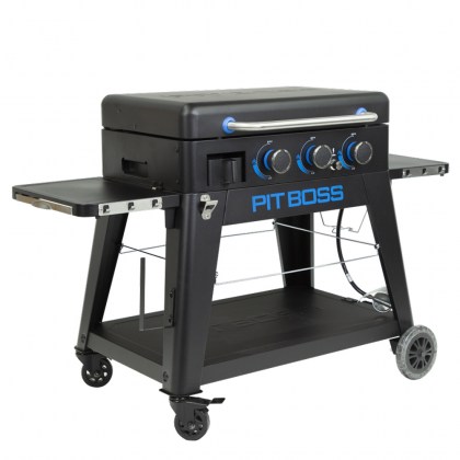 Pit Boss Portable Gas Ultimate Plancha:  3 Burner with Cart (30mb, with Manifold kit)