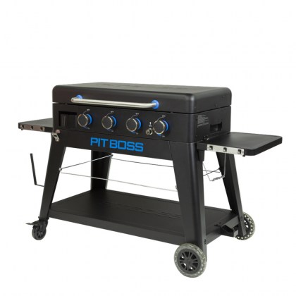 Pit Boss Portable Gas Ultimate Plancha:  4 Burner with Cart (30mb, with Manifold kit)