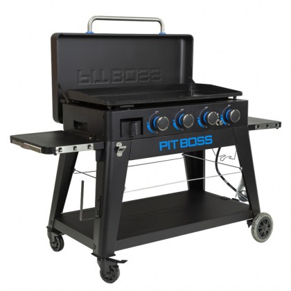 Pit Boss Portable Gas Ultimate Plancha:  4 Burner with Cart (30mb, with Manifold kit)