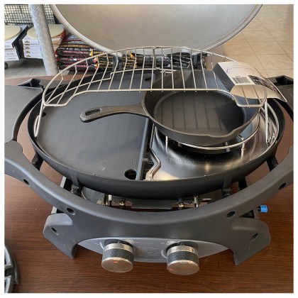 Pit Boss 2 Burner Portable Gas Grill - Warming Rack